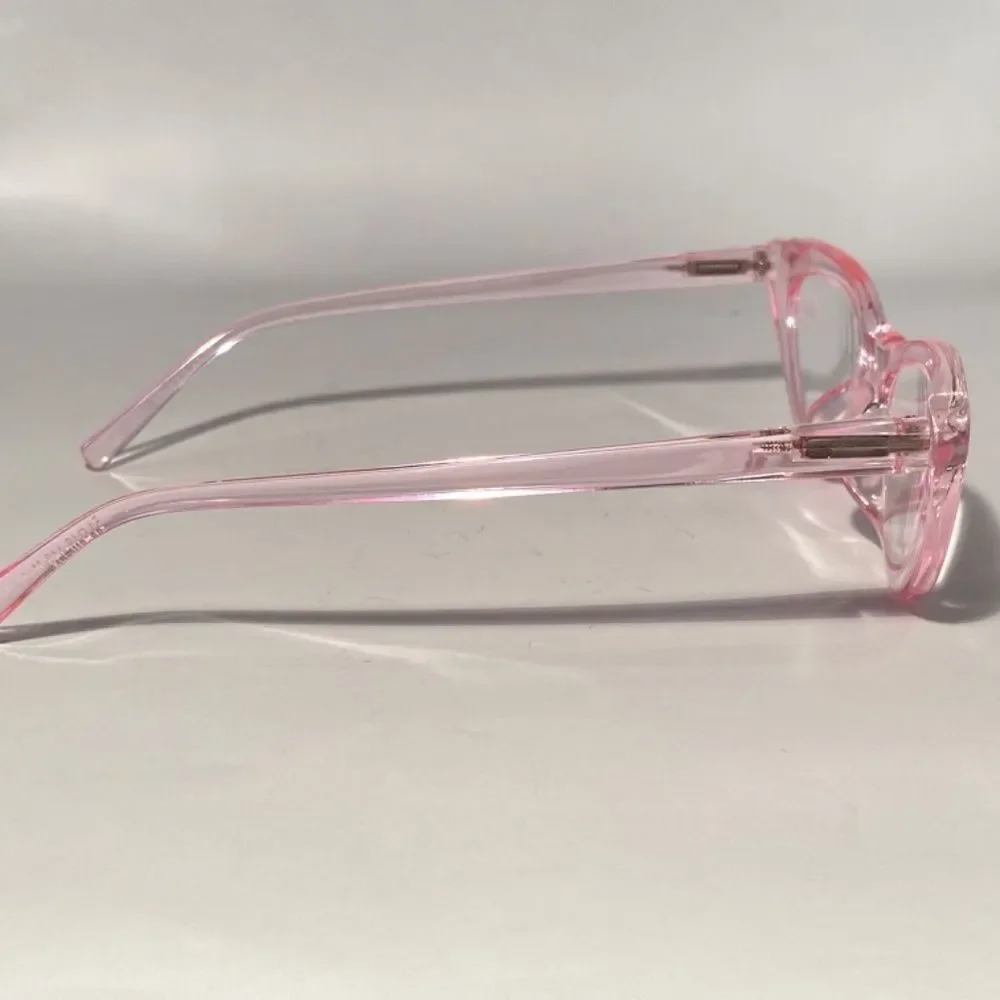1129 Emma Cateye Reading Glasses 2.50 Clear Pink Readers NWT