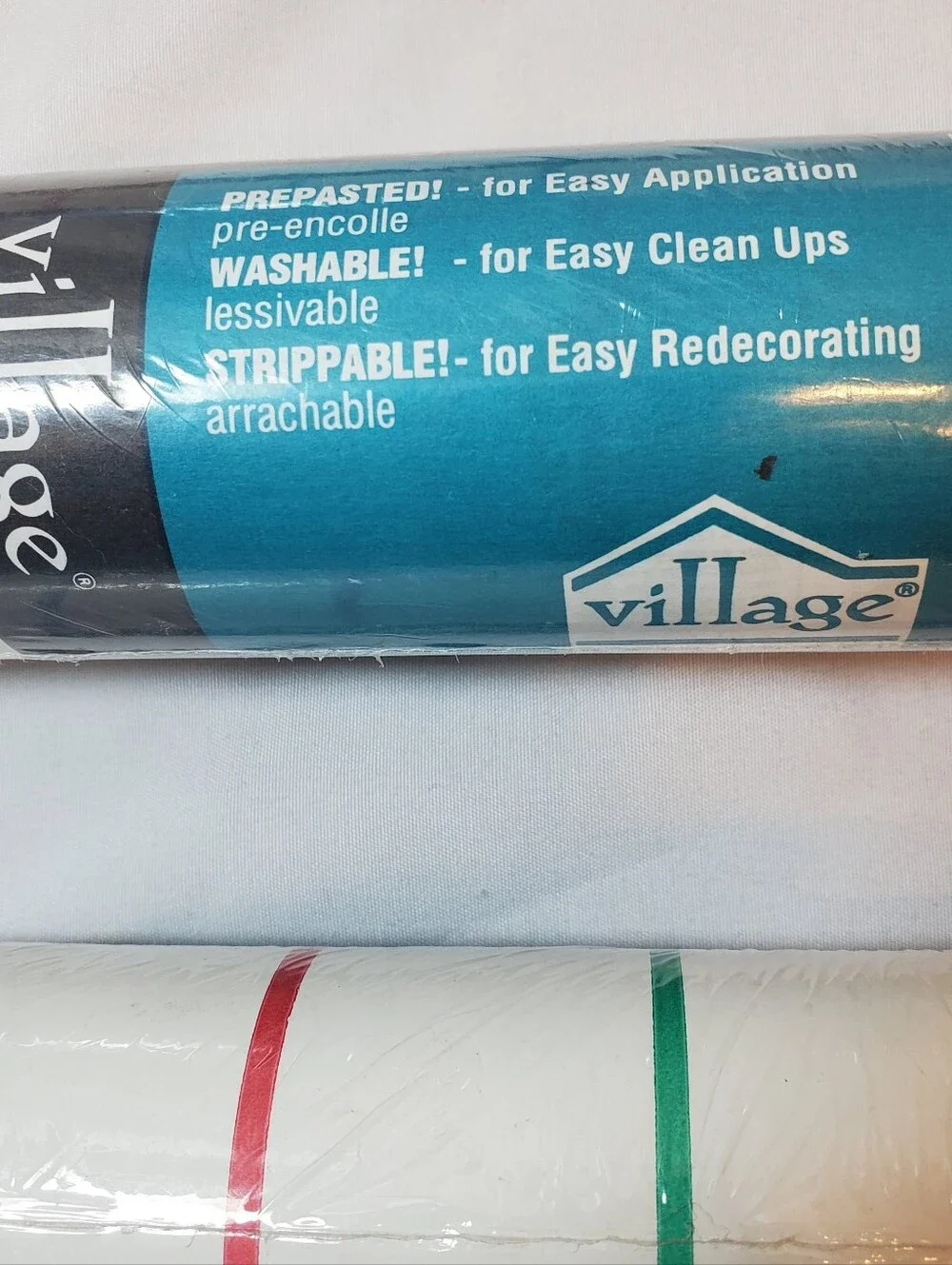 Village Wallpaper set white