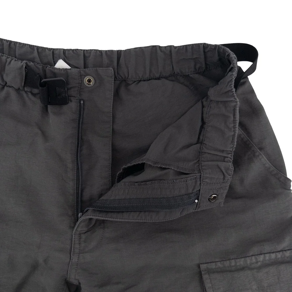 The North Face Mens Medium Cargo Shorts Gray Nylon Integrated Belt A592 Gorpcore