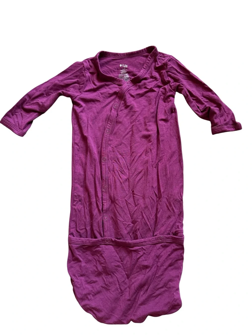 Kyte Baby Bamboo blend baby bundler in purple size 3-6 months