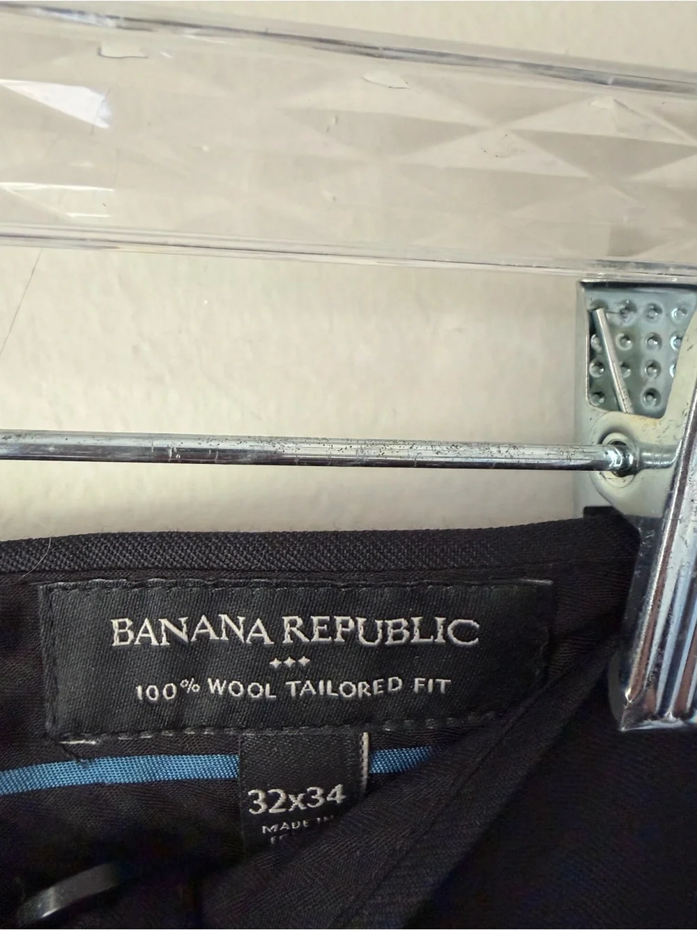 Men's Black Dress Pants - Classic Tailored Fit NWT banana republic