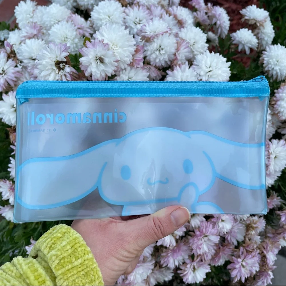 Sanrio Cinnamoroll Blue Rectangle Zipper Bag