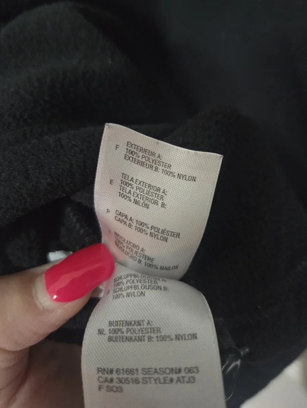 The North Face soft black