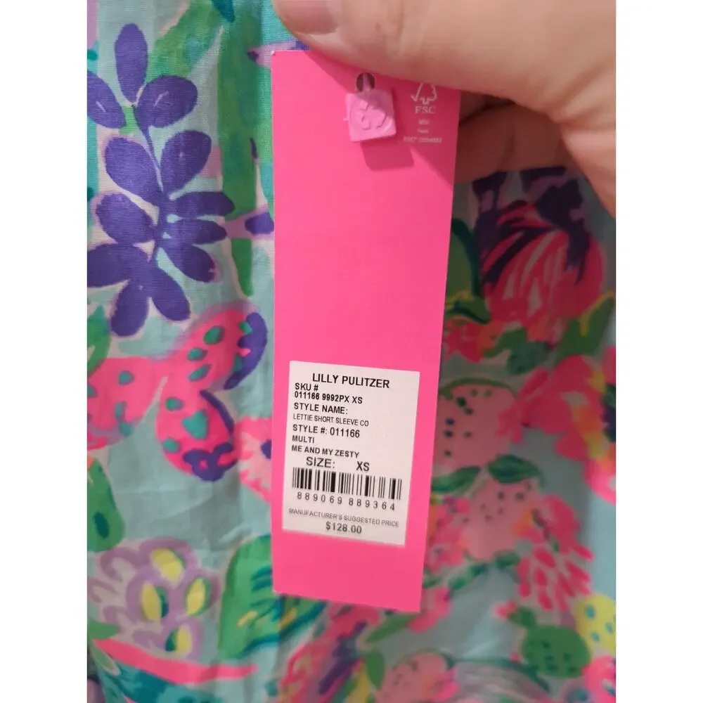 Lilly Pulitzer Lettie Puff Sleeve Top NWT