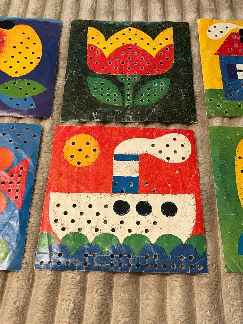 RAVENSBURGER STECKMOSAIK PEG BOARD ACTIVITY SET-GUC!