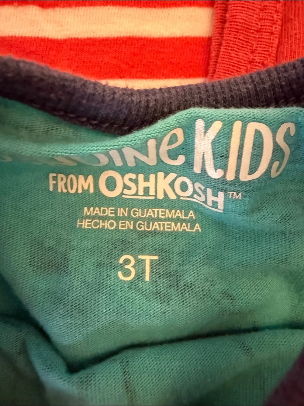 OshKosh B'gosh Boys 3-Pack Tank Tops - Coral, White, Teal, Navy