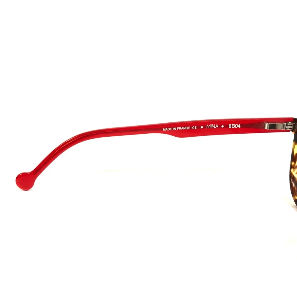 Anne & Valentin Petite Eyeglasses Frames MINA 8B04 Brown Tortoise Red 43-18-138