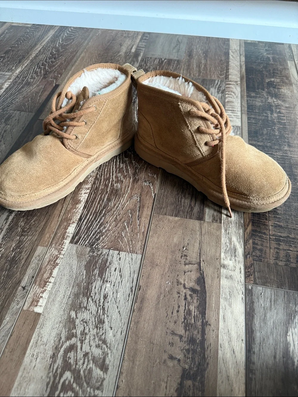 UGG ankle lace plush