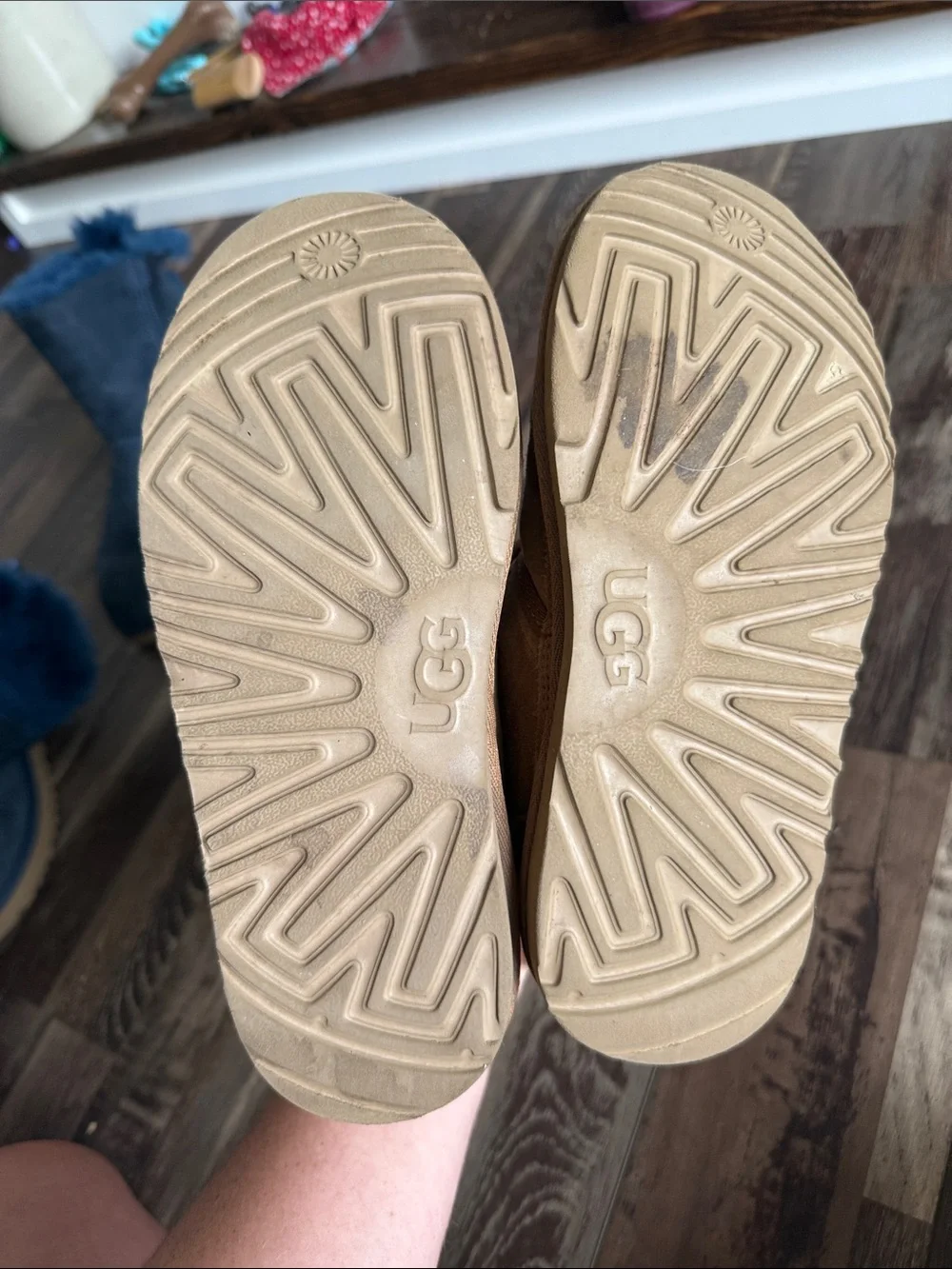 UGG suede wear