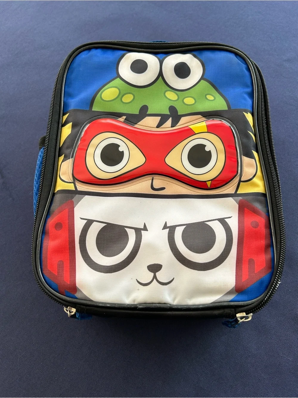 Ryan’s World Big Face Insulated Lunch Bag featuring Ryan, Gus and Combo School