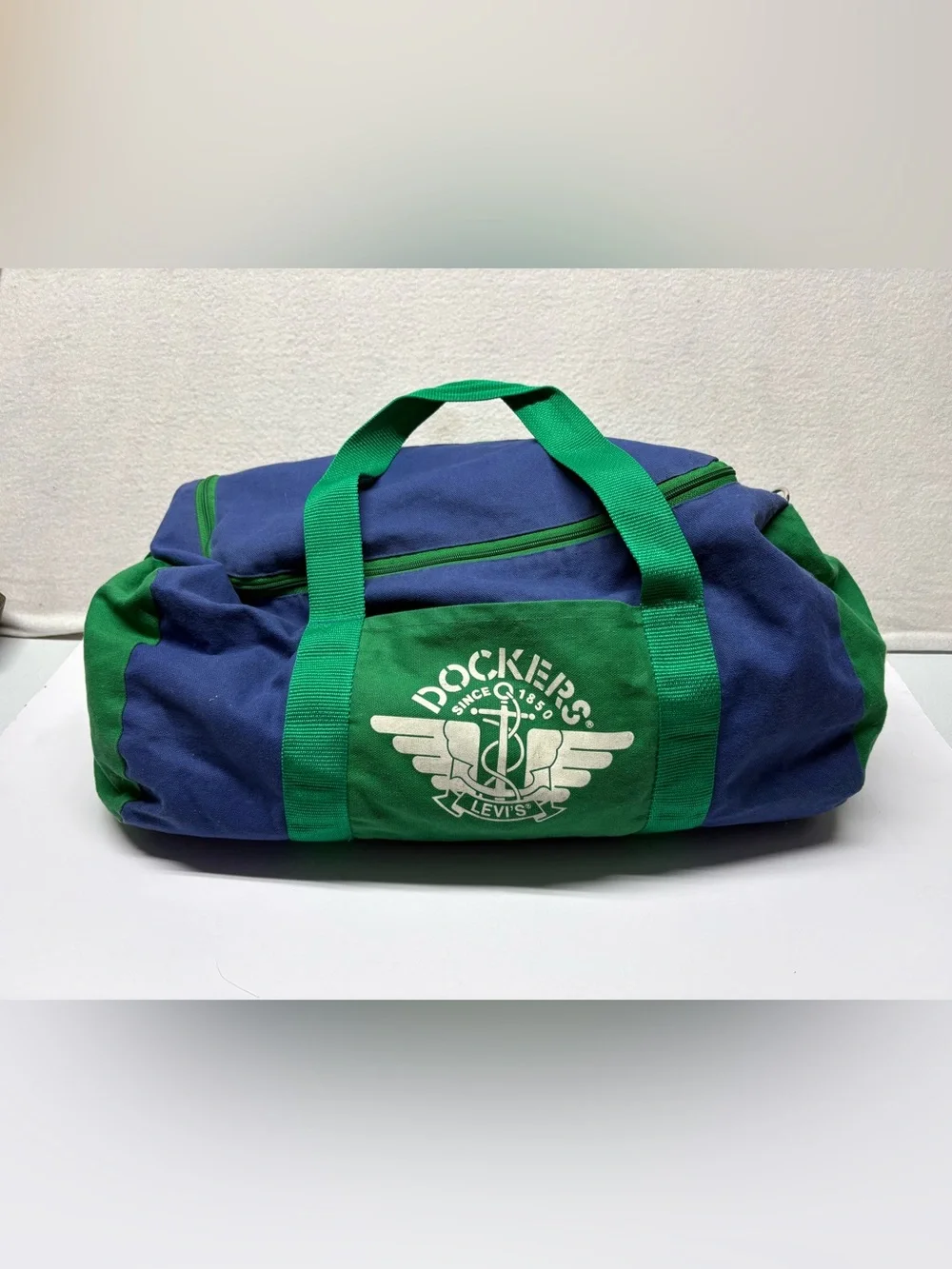 VTG Dockers x Levi’s Duffle Bag 90s Utility Travel Tote Carry On Gym Acrylic