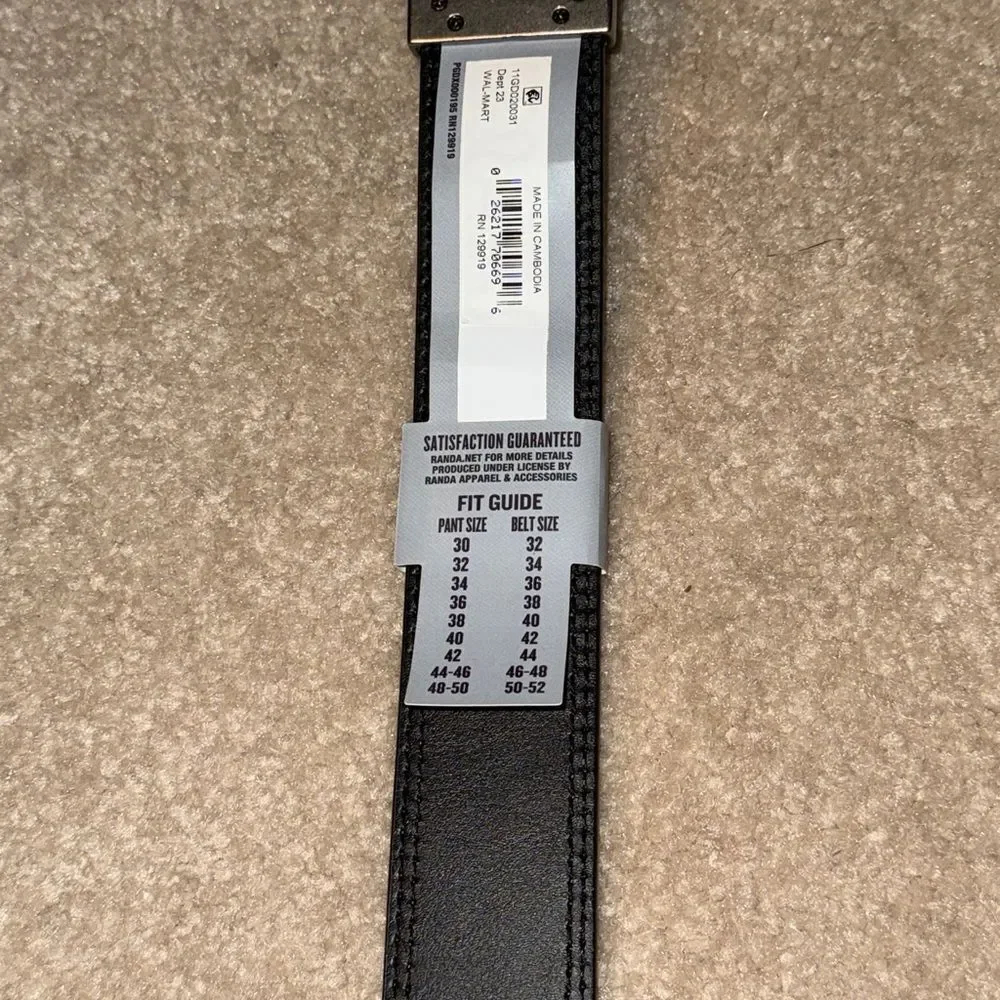 Dickies Reversible men's leather belt brown