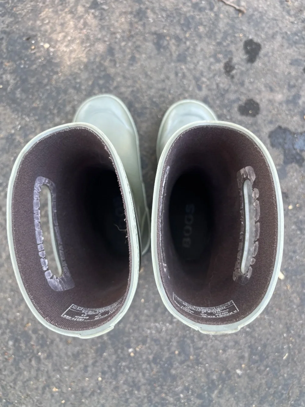 Gray Bogs boots