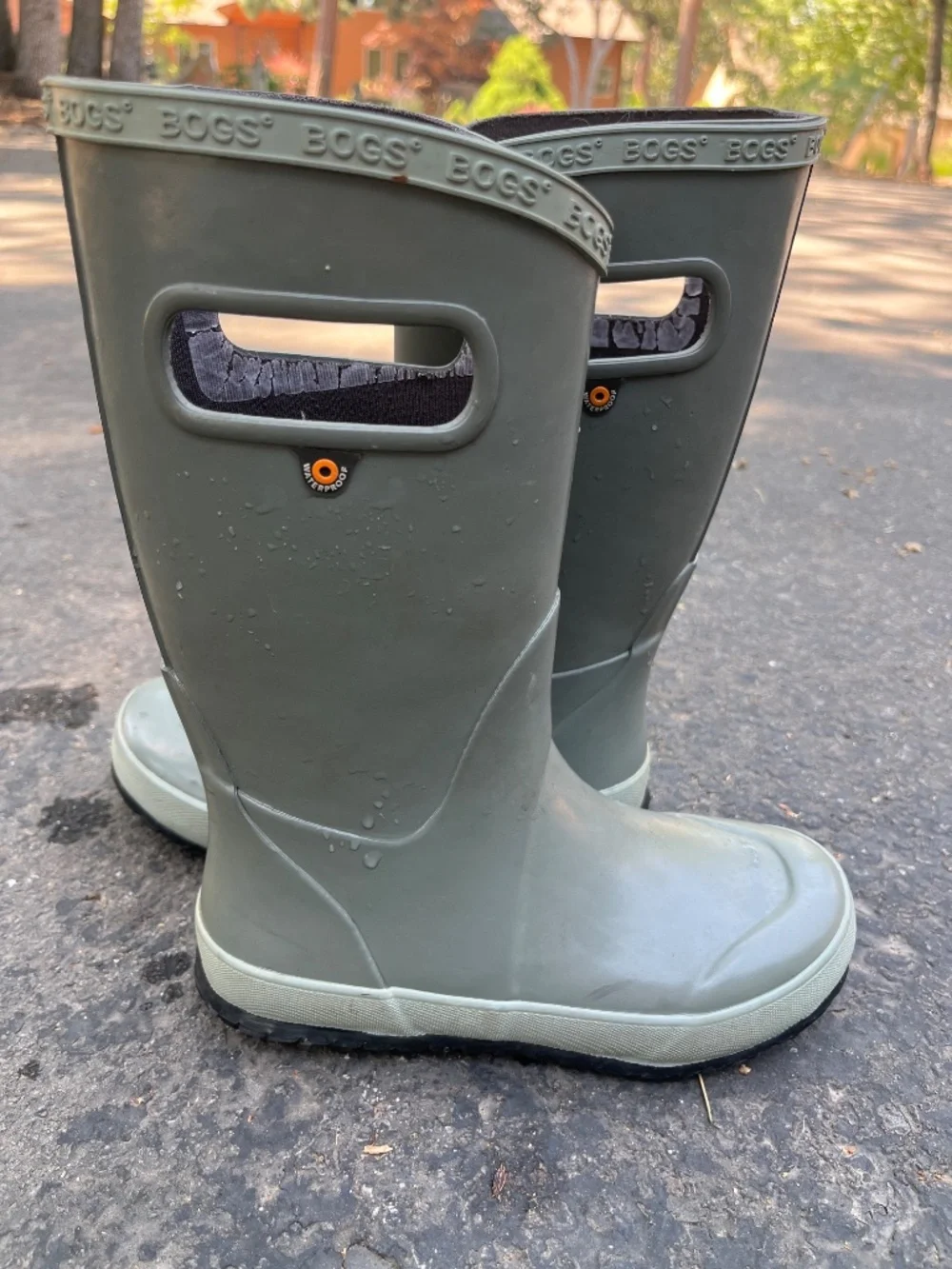 Gray Bogs boots