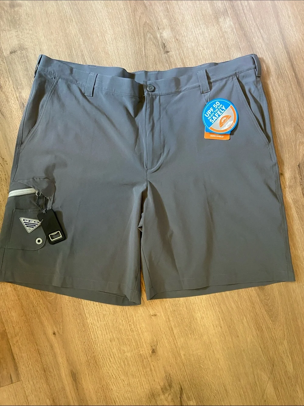 Columbia PFG Terminal Tackle Shorts Mens 44 Grey 10