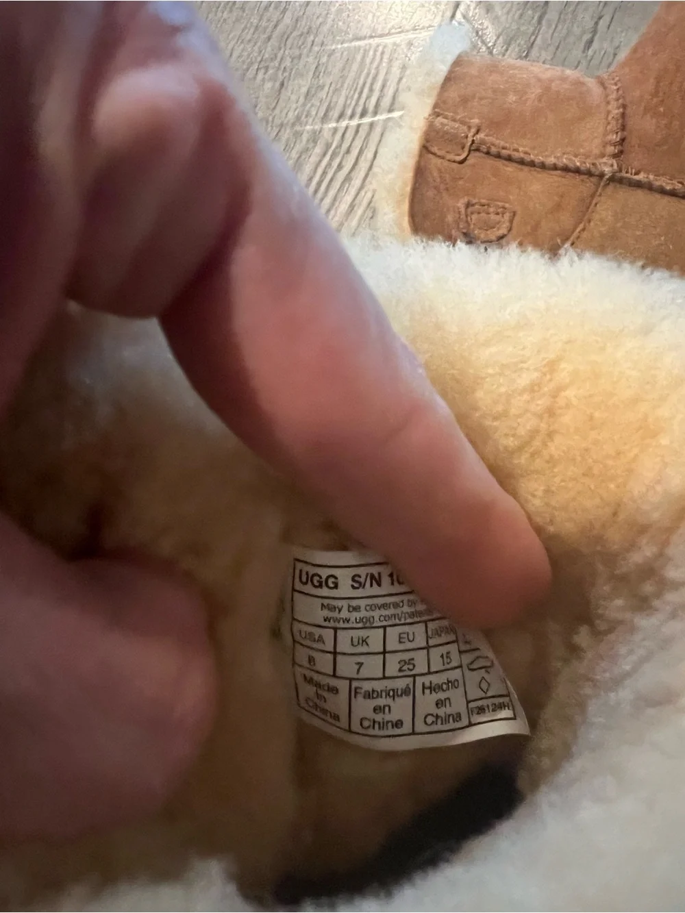 UGG suede cream
