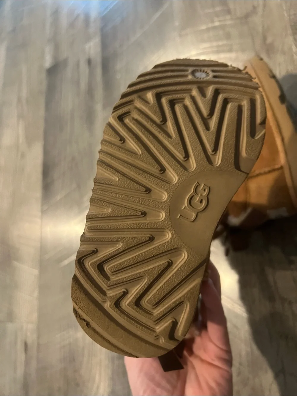 UGG stitched cozy detail