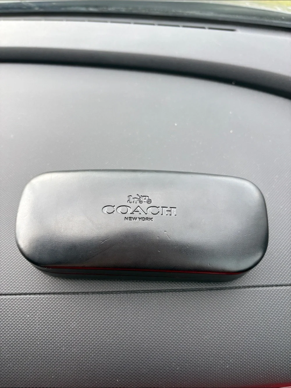Coach eye glass case