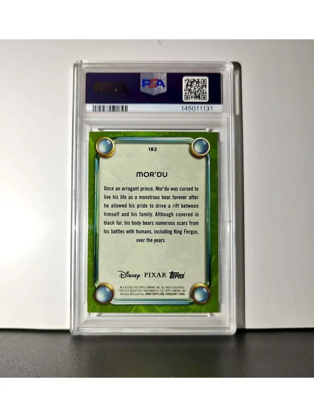 Mor'Du 2025 Topps Disney Wonder #182 Card Brave PSA 9 Mint