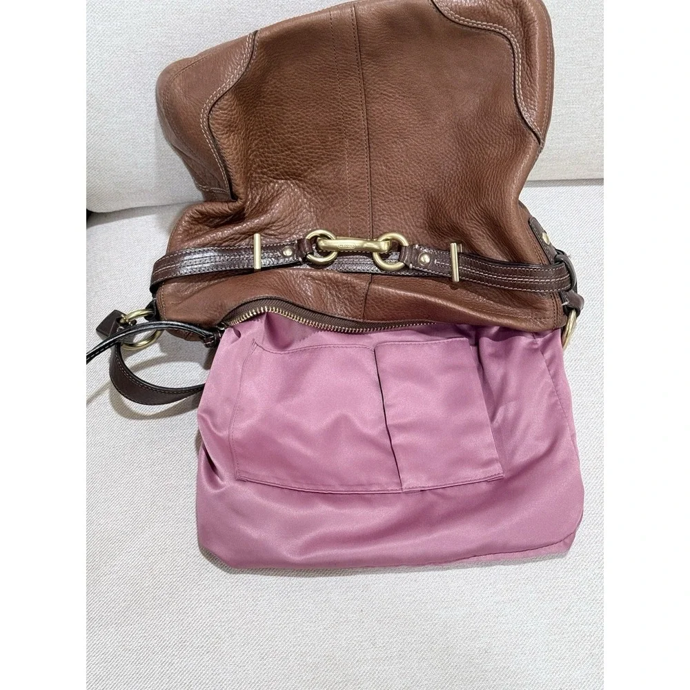 Coach satin clip