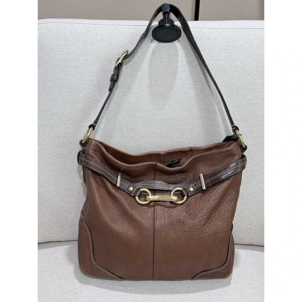 COACH Vintage Hampton Horsebit Burnished Leather Ergo Bag
