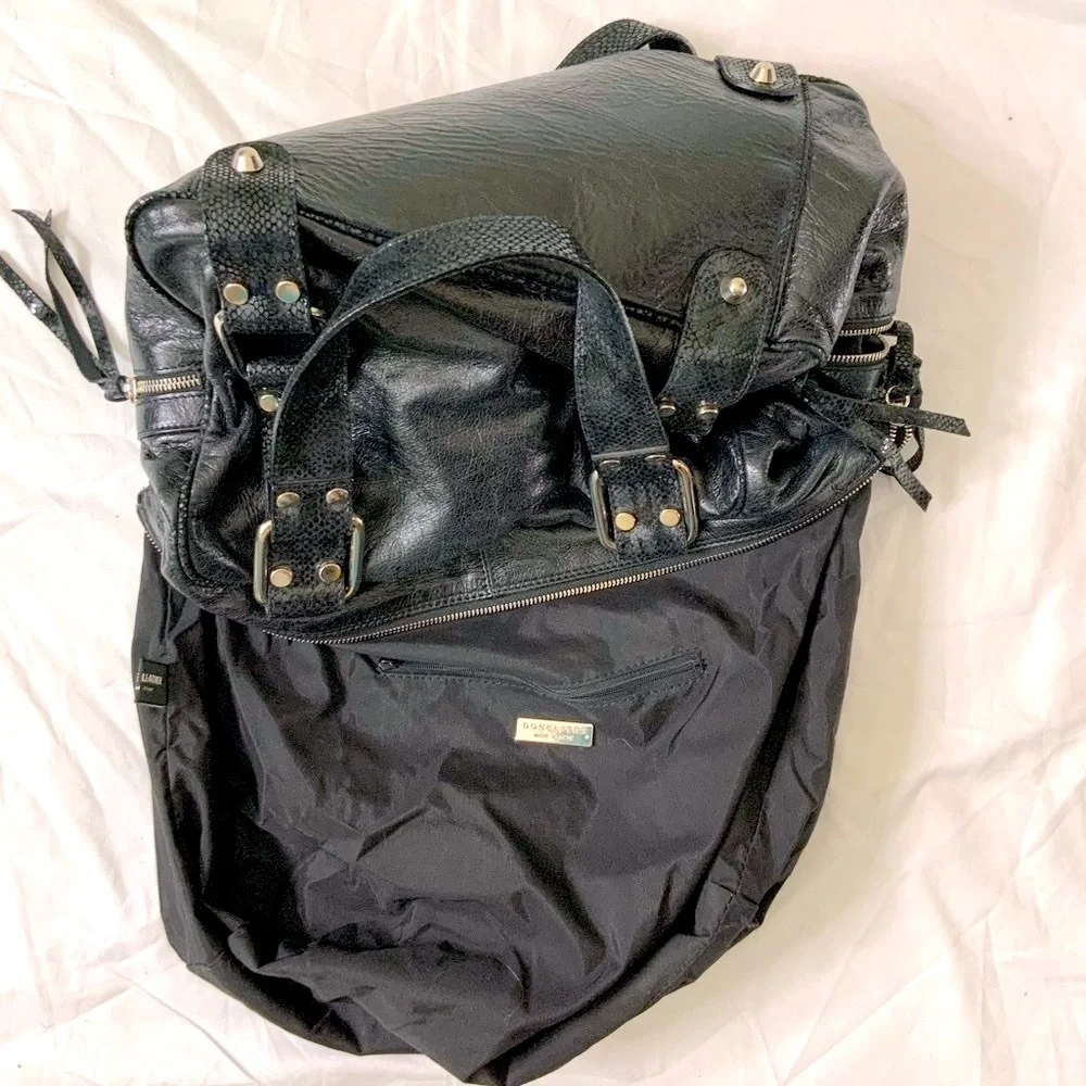 Python Embossed Leather Satchel Shoulder Bag