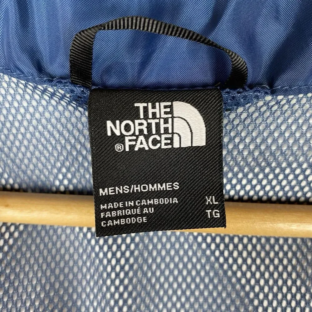 The North Face Antora DryVent Rain Jacket Hooded Blue Black Mens XL Waterproof