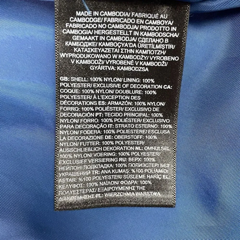 The North Face Antora DryVent Rain Jacket Hooded Blue Black Mens XL Waterproof