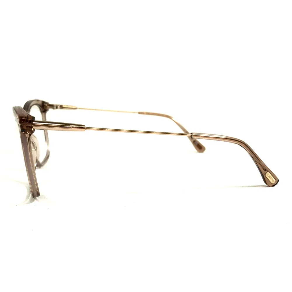 Tom Ford Eyeglasses Frames TF5687-B 045 Clear Light Brown Gold Cat Eye 56-14-140