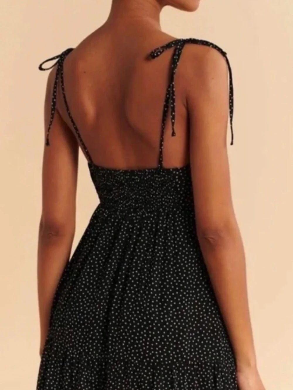 Abercrombie & Fitch white dot flowy