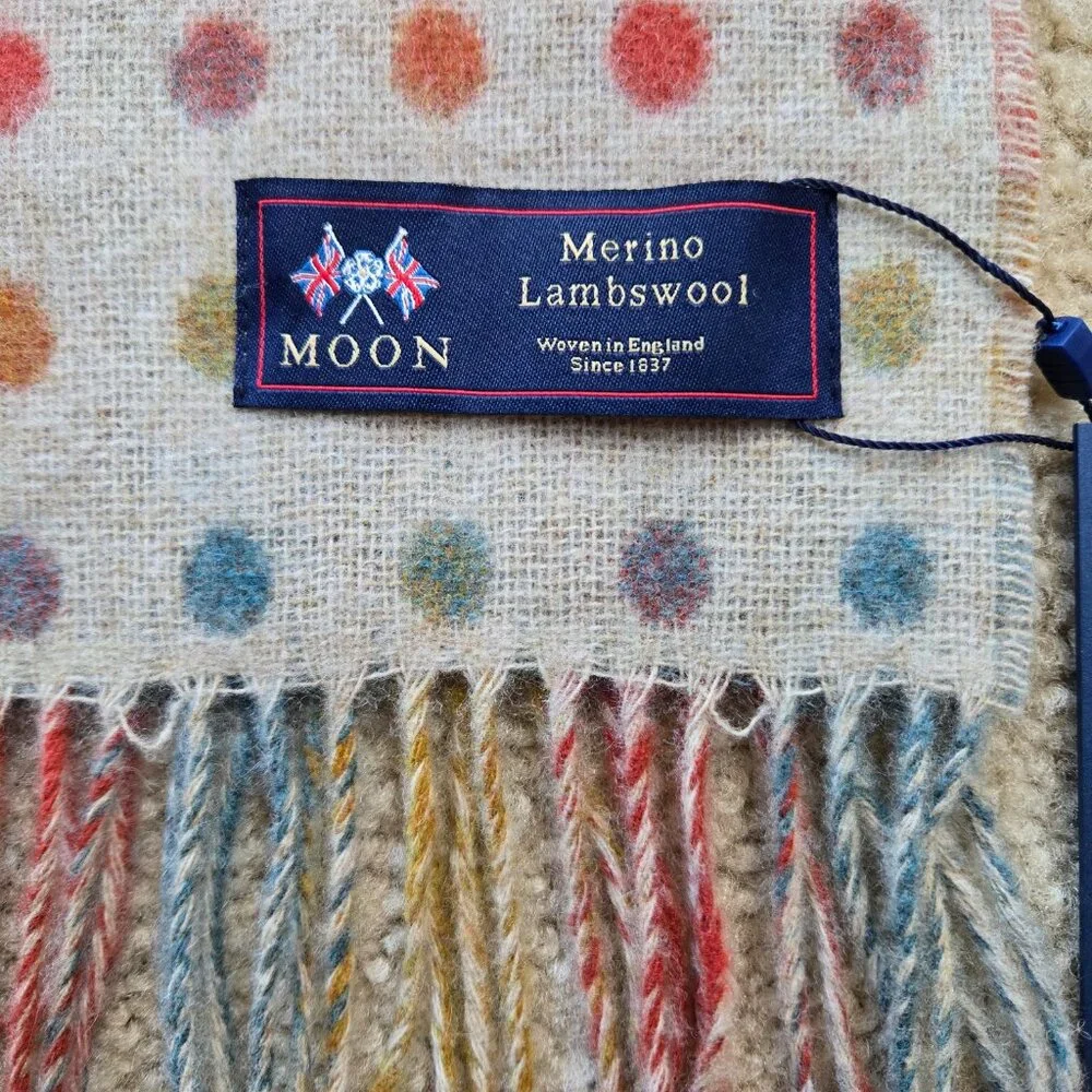 NWT Moon Merino Wool Colorful Dots