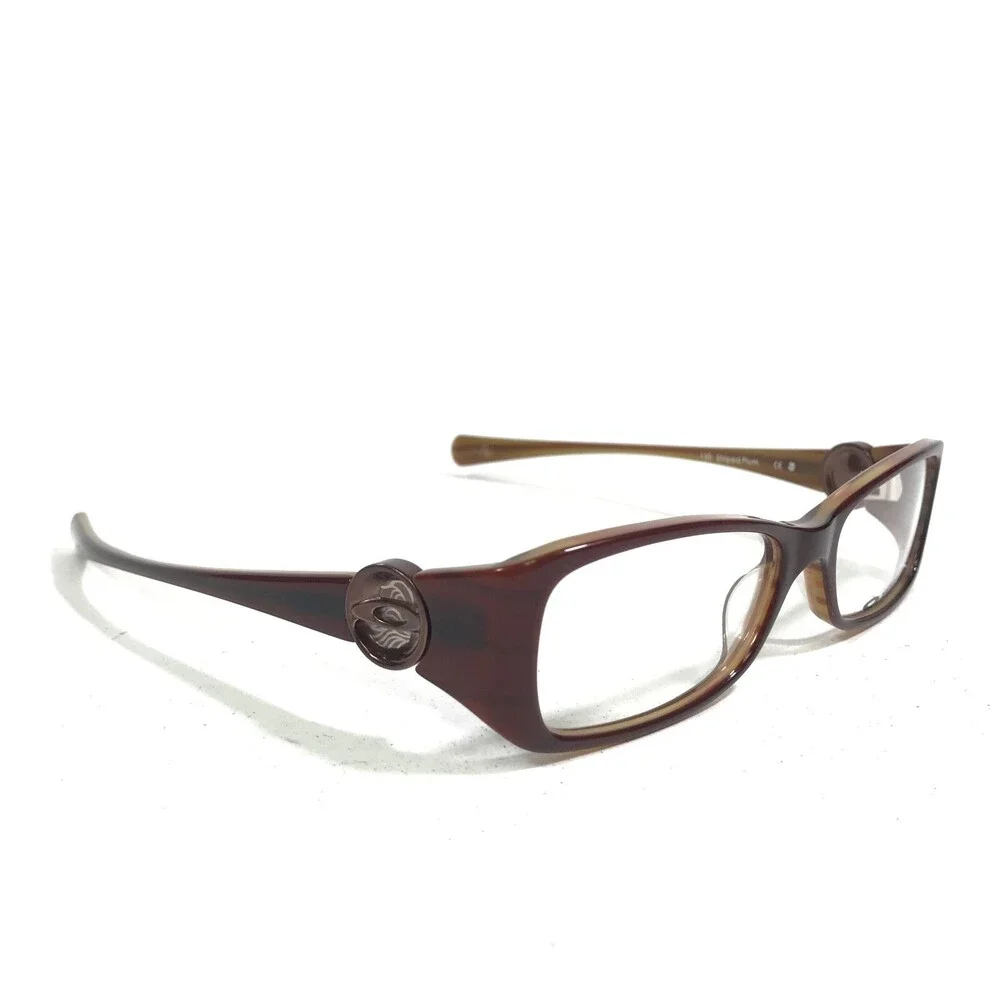 Oakley Spontaneous 4.0 Striped Plum Eyeglasses Frames Brown Logos 51-16-130