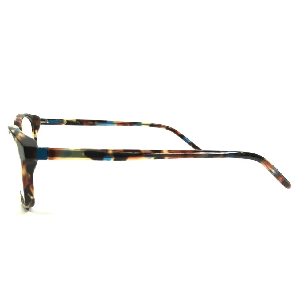 Tom Davies Eyeglasses Frames TD702 Col. 1979 Blue Brown Tortoise 51-15-140