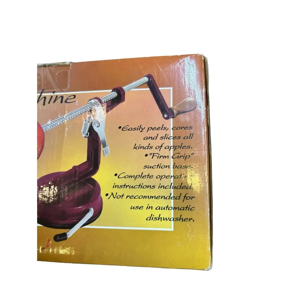 Vintage R&M International Apple Peeler Machine –Peels, Cores & Slices - NIB