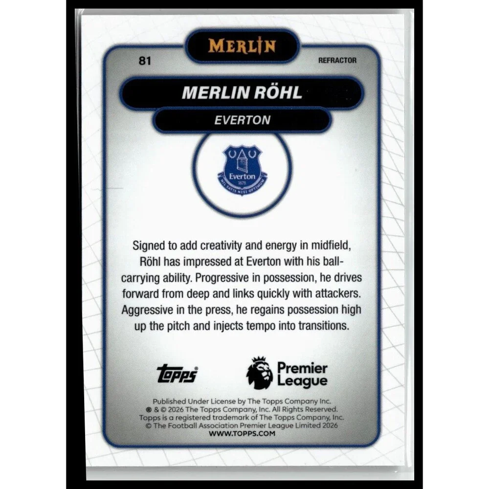 2026 Merlin Premier League #81 Merlin Röhl Refractor