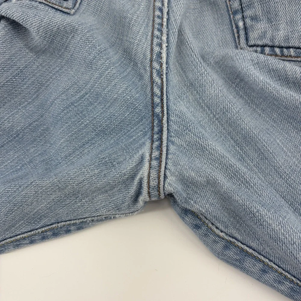 Banana Republic Men's Blue Denim Boot Cut Jeans 33x32 (Fits 33x30) Distressed