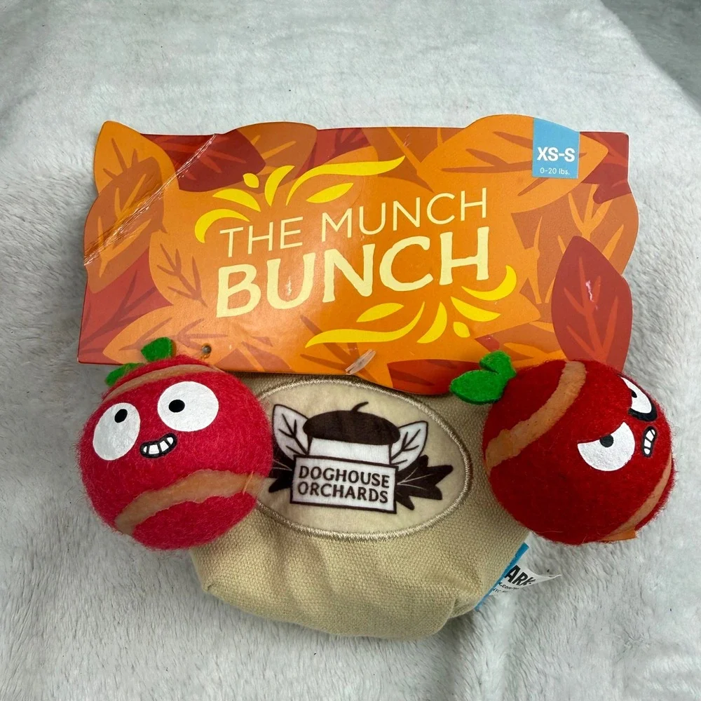 BarkBox The Munch Bunch Doghouse Orchards Multi-Part Dog Toy XS-S New