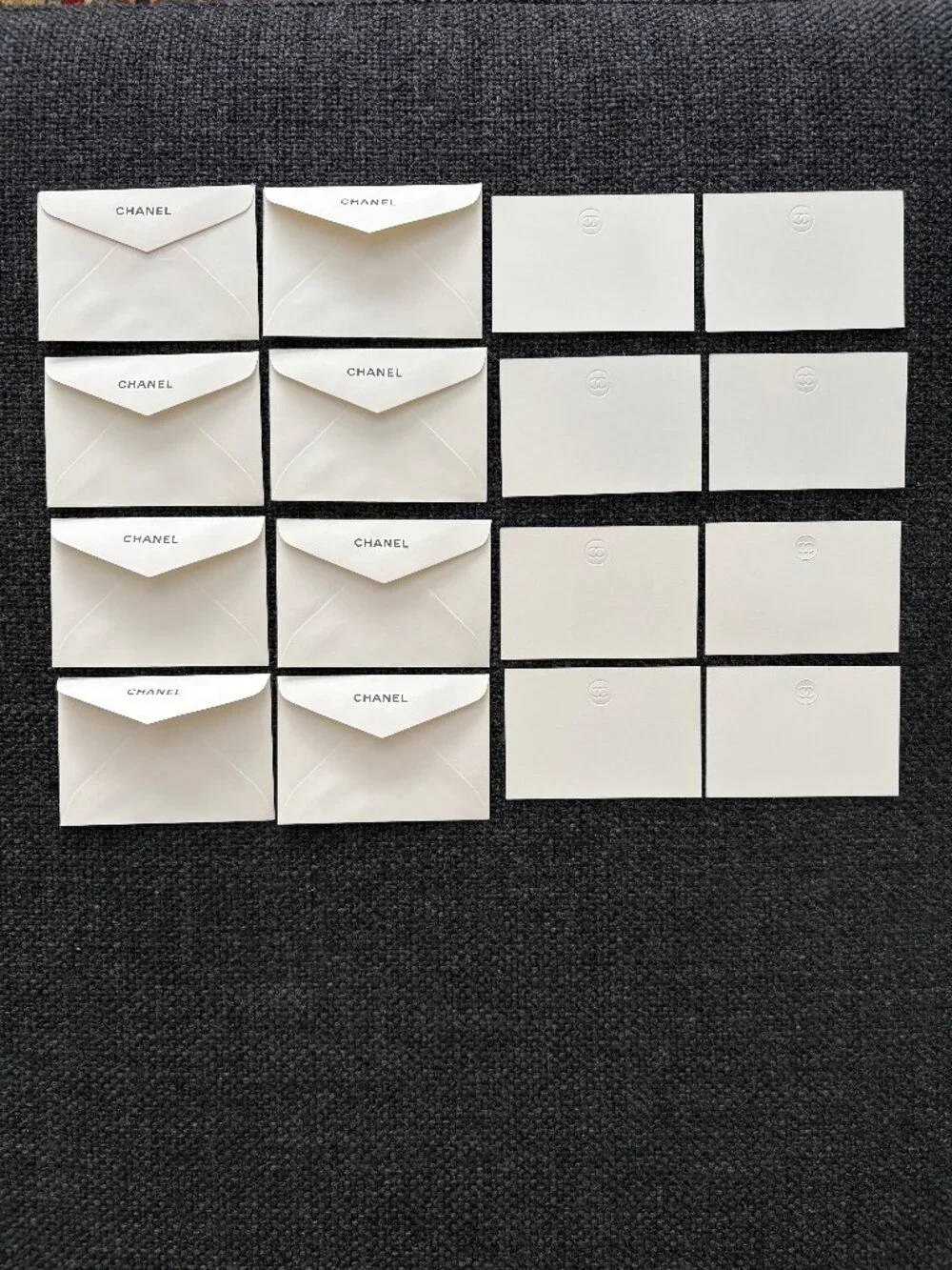 CHANEL envelopes cards