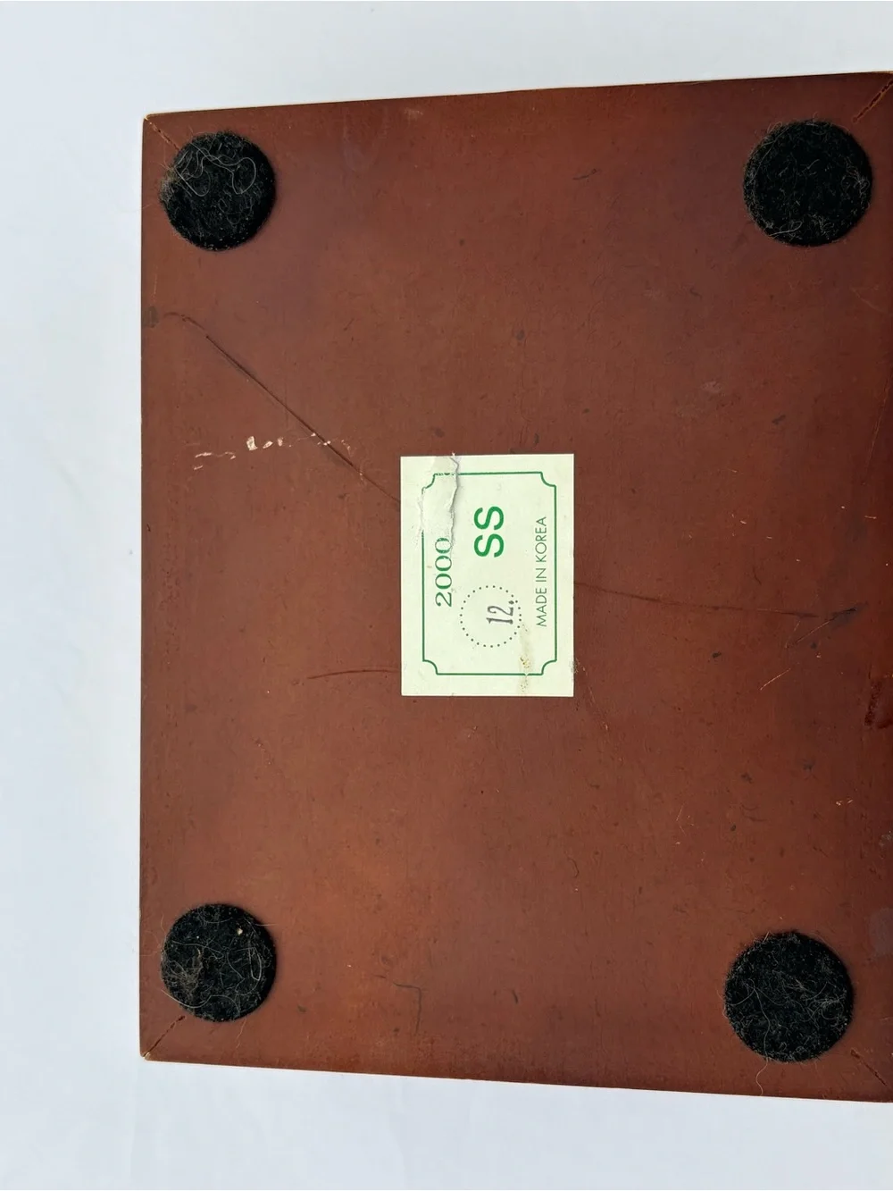 Wooden Keepsake or Card Deck Box with Brass Inlay