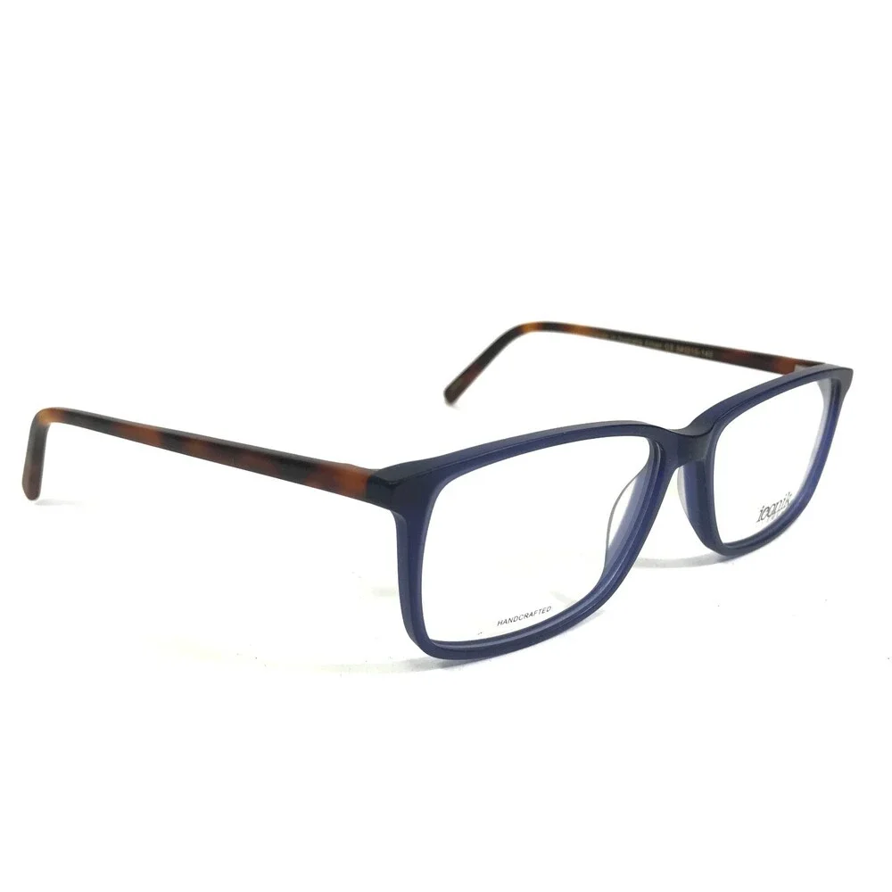 Iconik Eyeglasses Frames Ethan C3 Blue Tortoise Square Full Rim 54-15-140