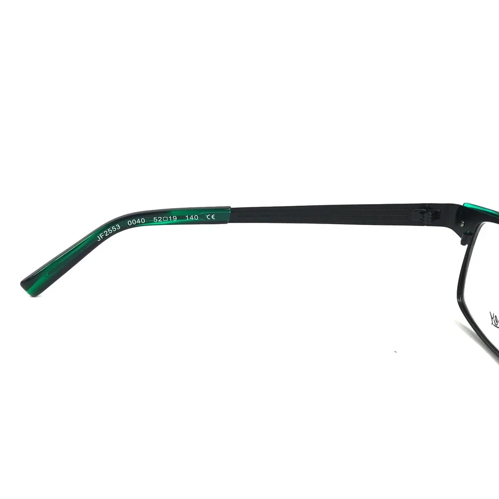 J.F. Rey Eyeglasses Frames JF2553 0040 Matte Black Green Tortoise 52-19-140