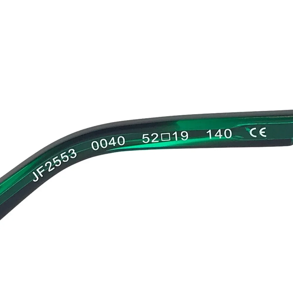 J.F. Rey Eyeglasses Frames JF2553 0040 Matte Black Green Tortoise 52-19-140