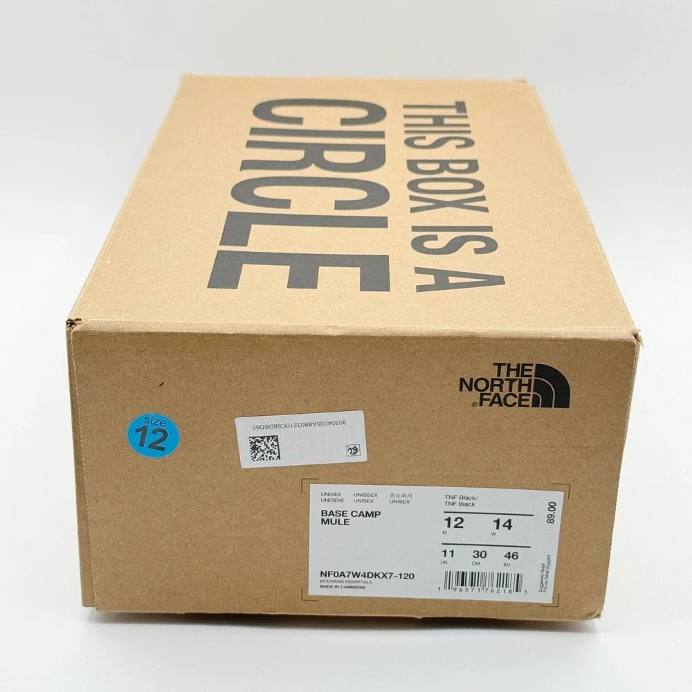 The North Face Base Camp Mule Shoe Size 12 Mens TNF Black NEW IN BOX