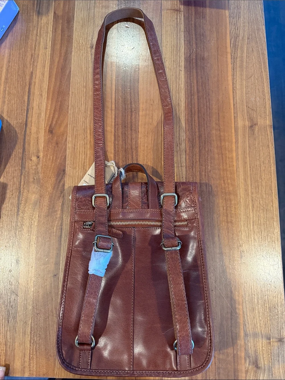 New with tags Wild West Los Angeles Leather Backpack or crossbody