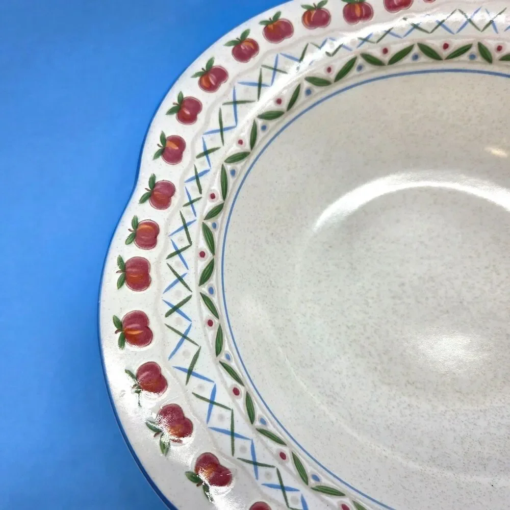Mikasa Country Charm Country Image Vegetable Serving Bowl 10.5