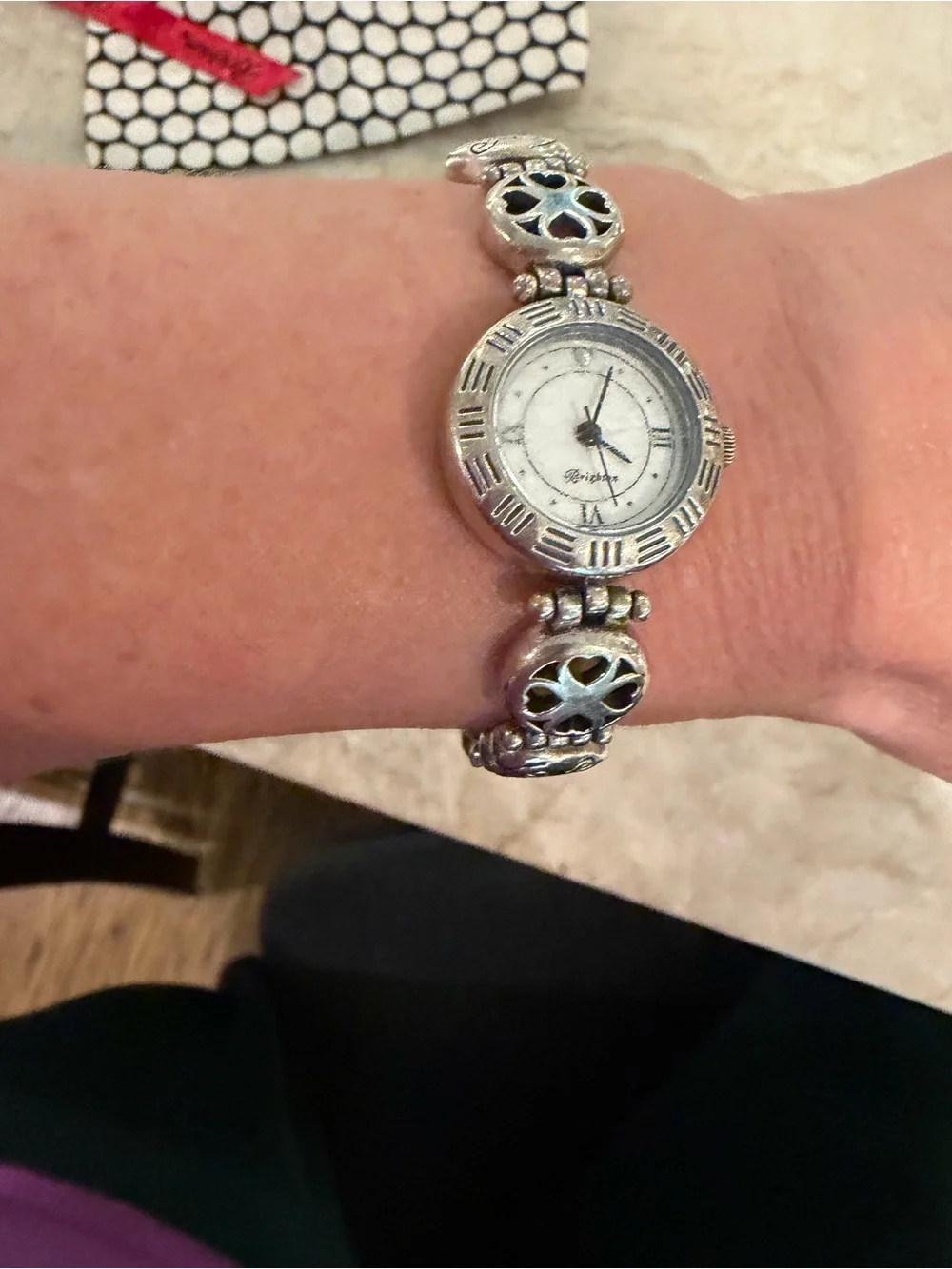 Vintage-Style Silver Tone Women's Bracelet Watch - Brighton