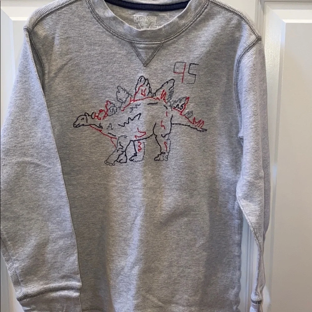 OshKosh Boy’s Dinosaur long sleeve T- shirt. SZ 7X