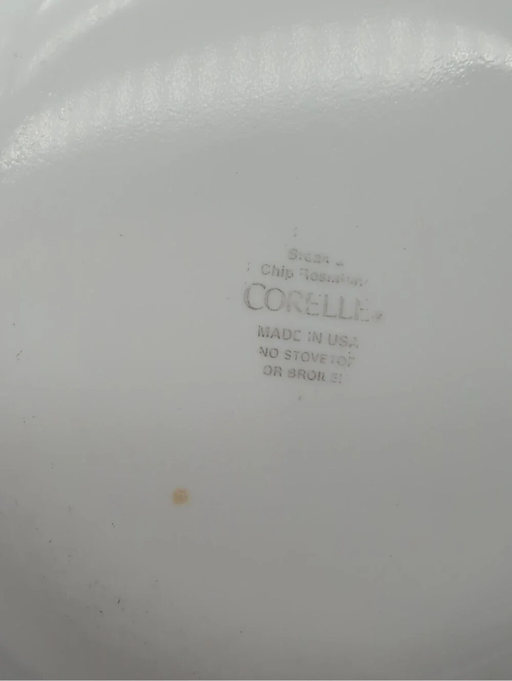 Corelle break stain normal