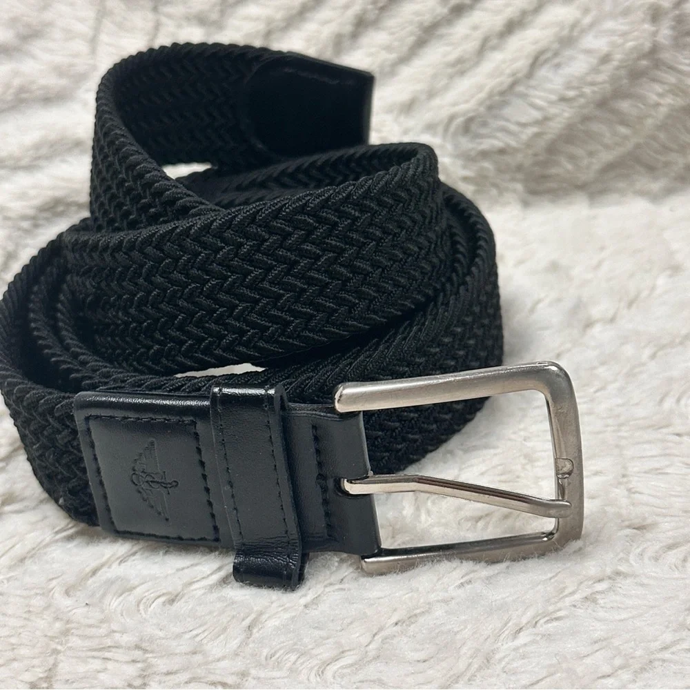 Dockers Black Braided Stretch Belt, UNISEX, Like New!, 3X (50-52)