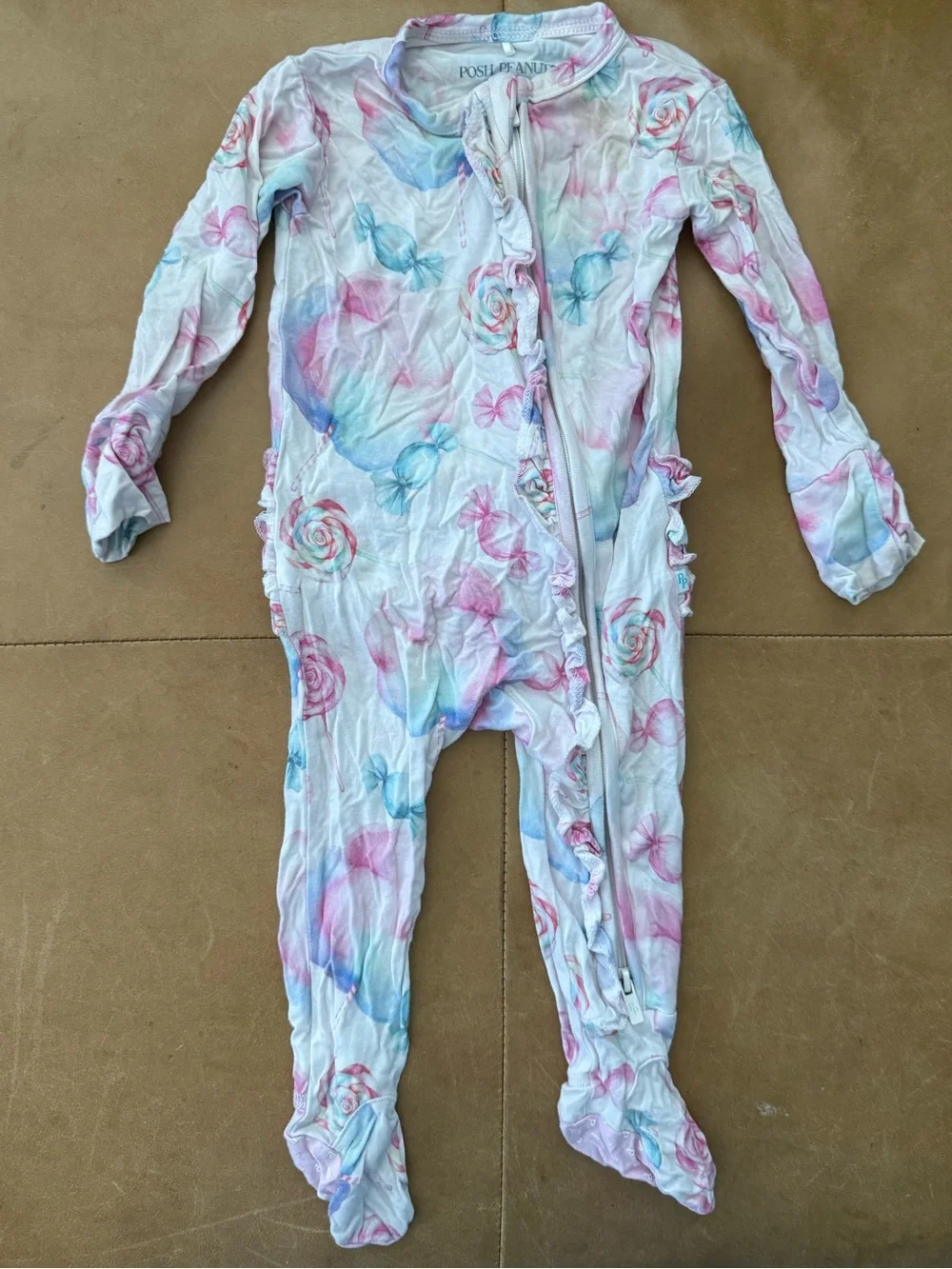 Posh Peanut Viscose Bamboo Footie 3-6M